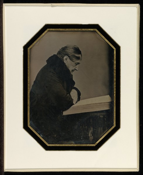 Jean-Gabriel Eynard (Swiss - Self-Portrait with a Folio Volume - Google Art Project
