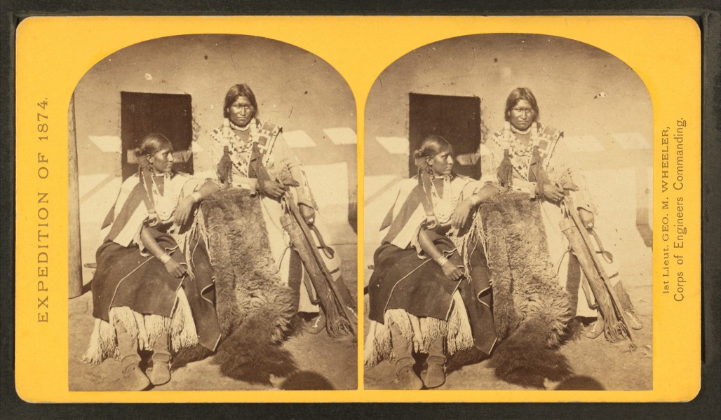 Jicarilla brave and squaw, lately wedded. Abiquiu Agency, New Mexico, by O’Sullivan, Timothy H., 1840-1882