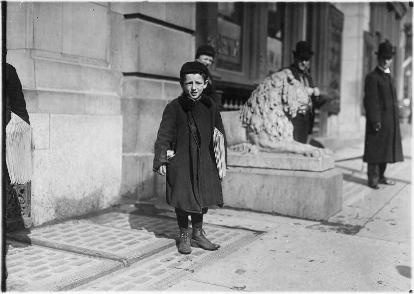 Joseph Harris, a 9 year old newsboy. Been selling 1 1-2 years. Hartford, Conn. - NARA - 523176