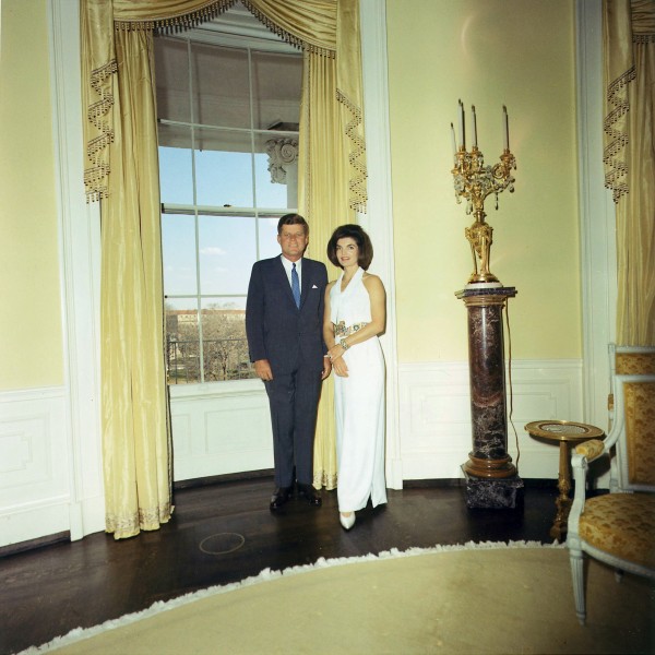 Kennedys in the Yellow Oval Room 3-28-63