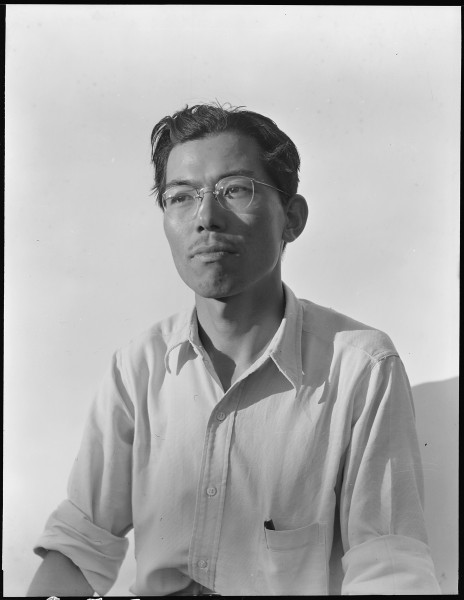 Manzanar Relocation Center, Manzanar, California. Frank Hirosawa, 29 year old former scientist from . . . - NARA - 538000