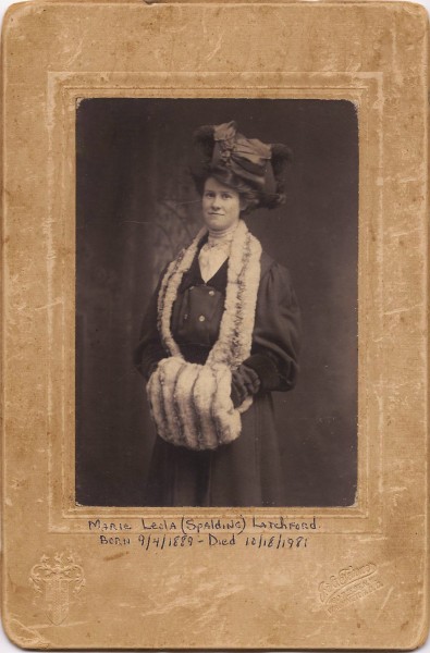 Marie Leola Spalding 1908