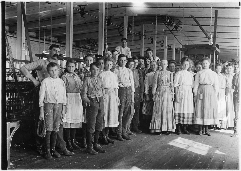 Noon hour at the Vivian Cotton Mills. Shows the character of the 