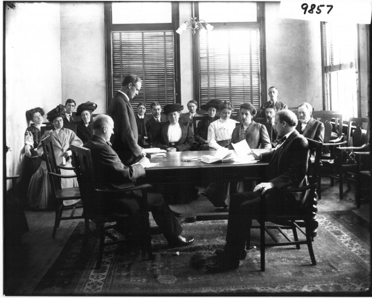 Ohio State Normal College faculty meeting 1910 (3200536926)
