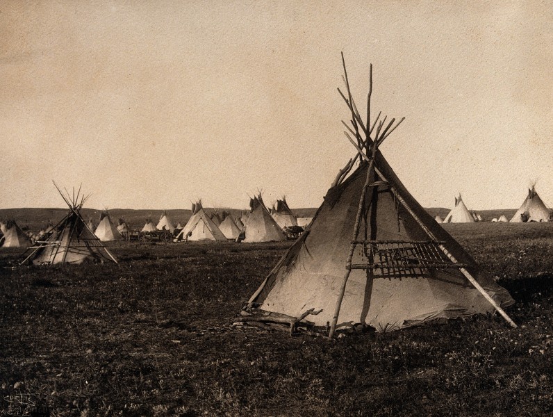 Plains Indian tipi, North America. Wellcome V0038483