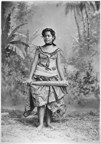 Portrait of a Samoan woman named Sulu, ca. 1890s