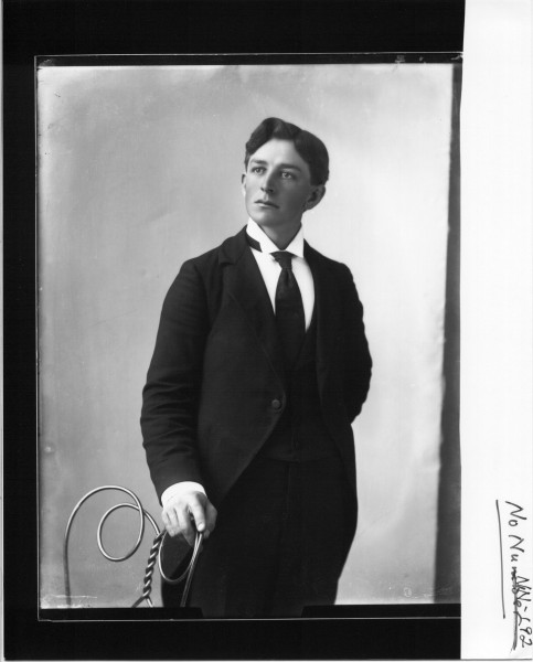Portrait photograph of a young man n.d. (3194669221)