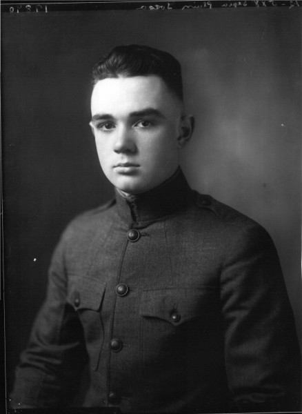 Portrait photograph of Donald Amistead in military uniform 1918 (3191520340)