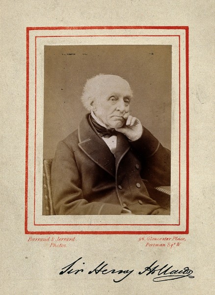 Sir Henry Holland. Photograph by Barraud & Jerrard, 1873. Wellcome V0028379