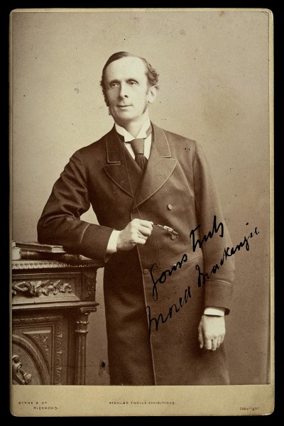 Sir Morell Mackenzie. Photograph by Byrne & Co. Wellcome V0026770