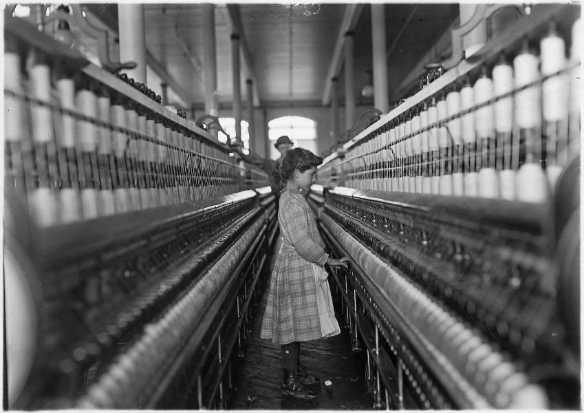 Spinner in Lancaster Cotton Mills. Lancaster, S.C. - NARA - 523119