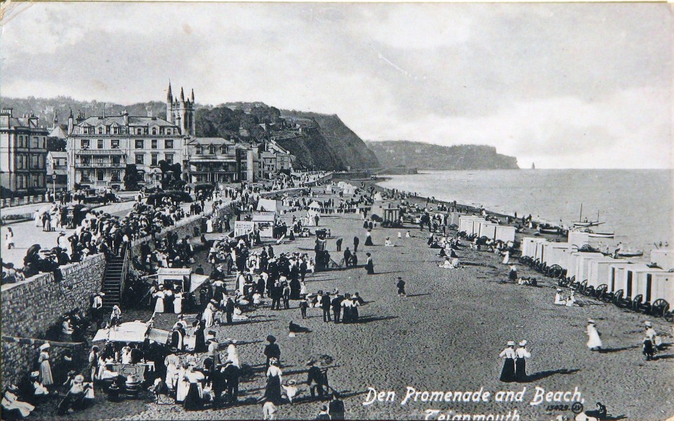 Teignmouth beach pre 1914