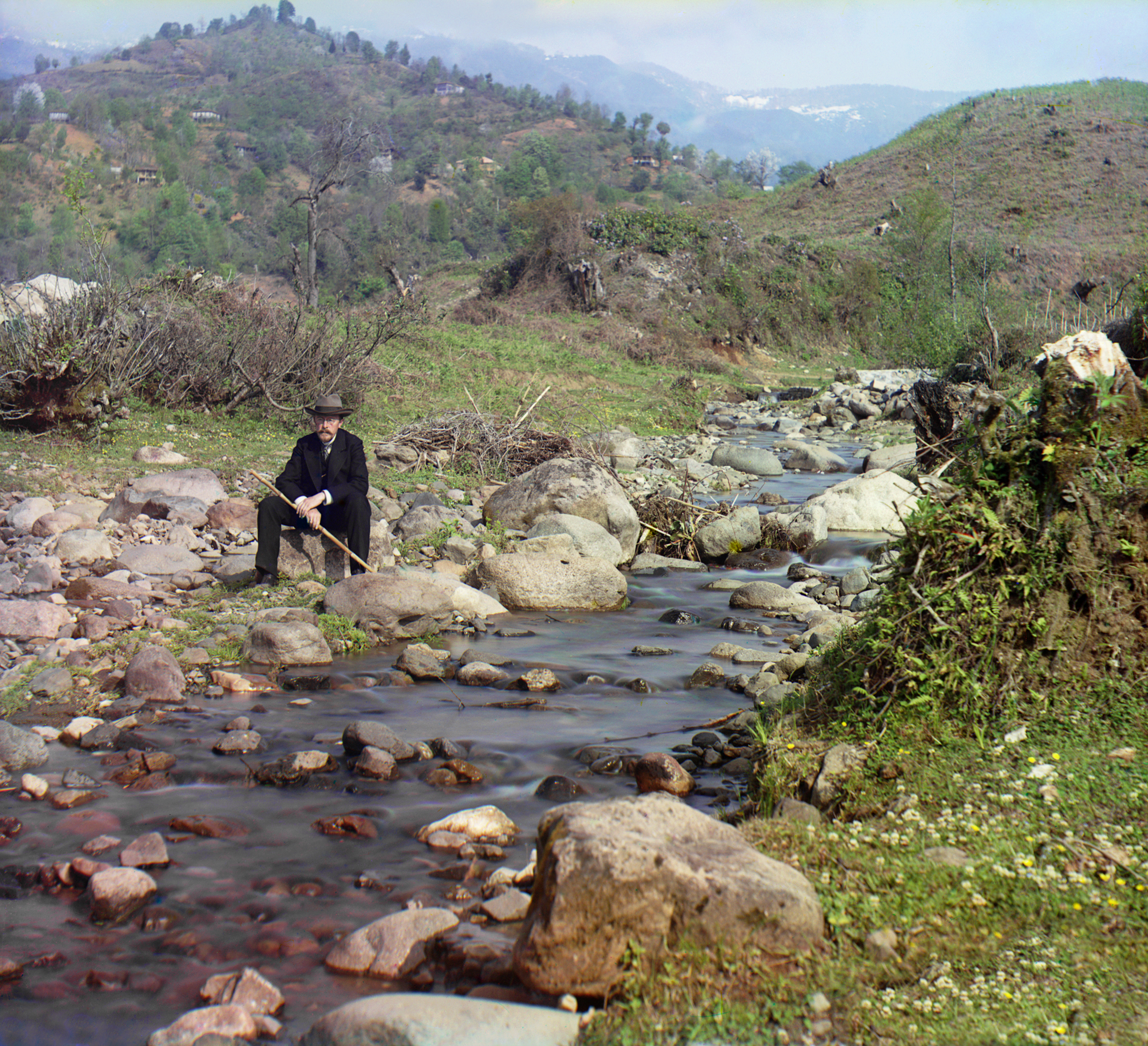 a self-portrait of Sergei Mikhailovich Prokudin-Gorskii