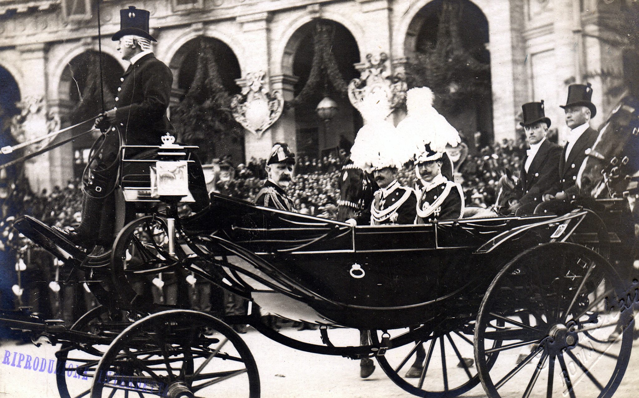Royal Procession Durin Inauguration of King Victor Emmanuel III