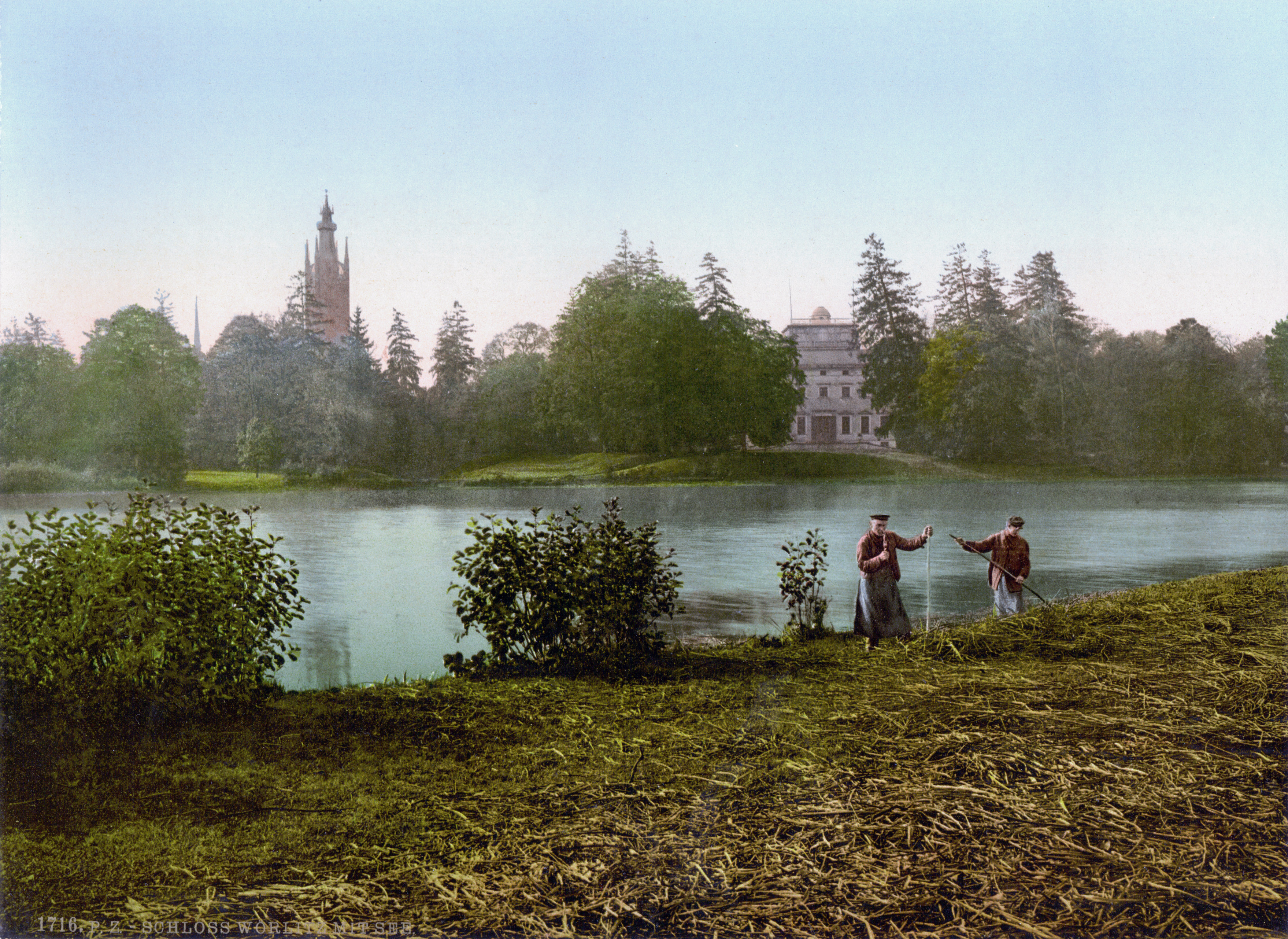 Schloss See Woerlitzer Park 1900