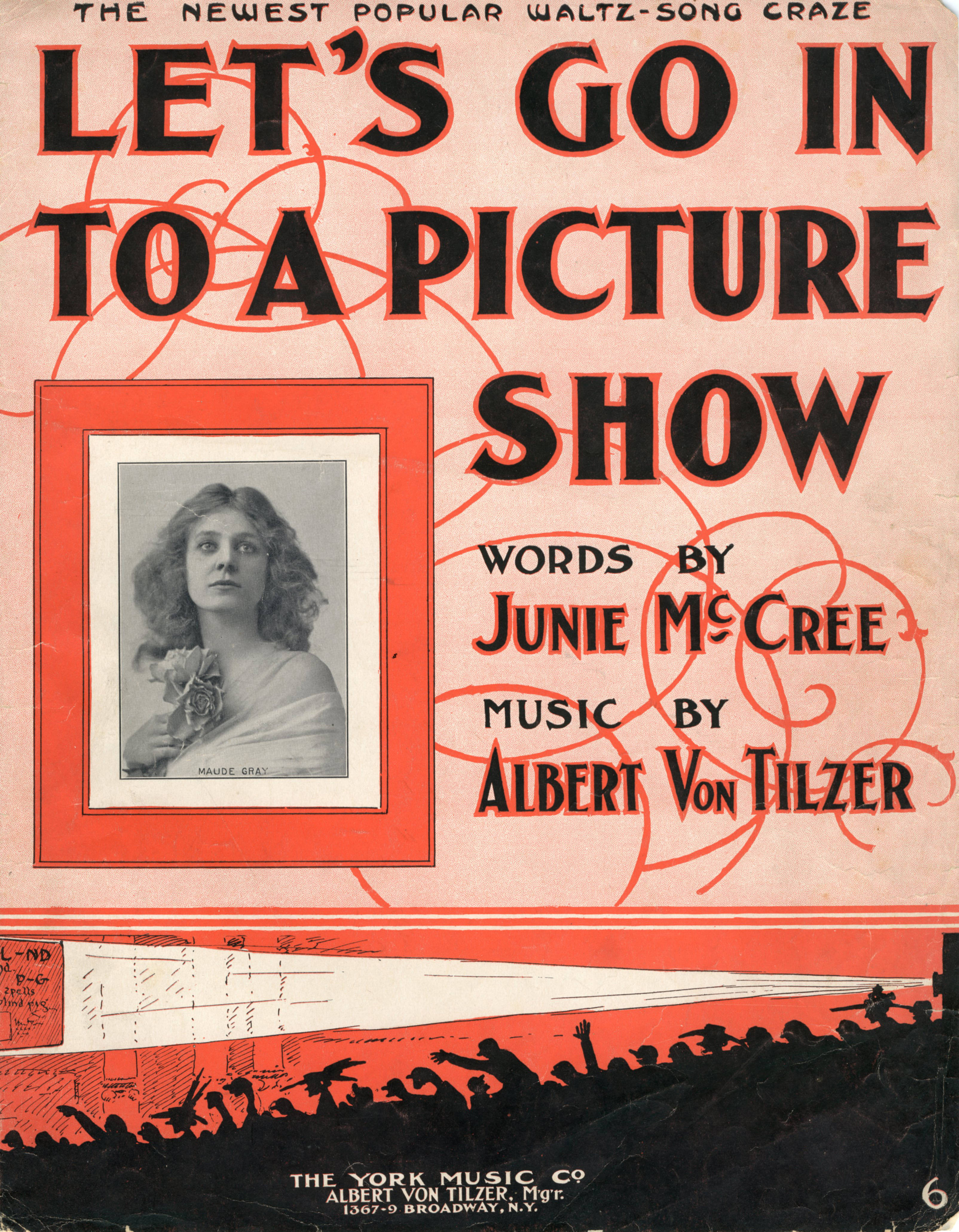 Photo of Sheet music cover - LET'S GO INTO A PICTURE SHOW (1909)