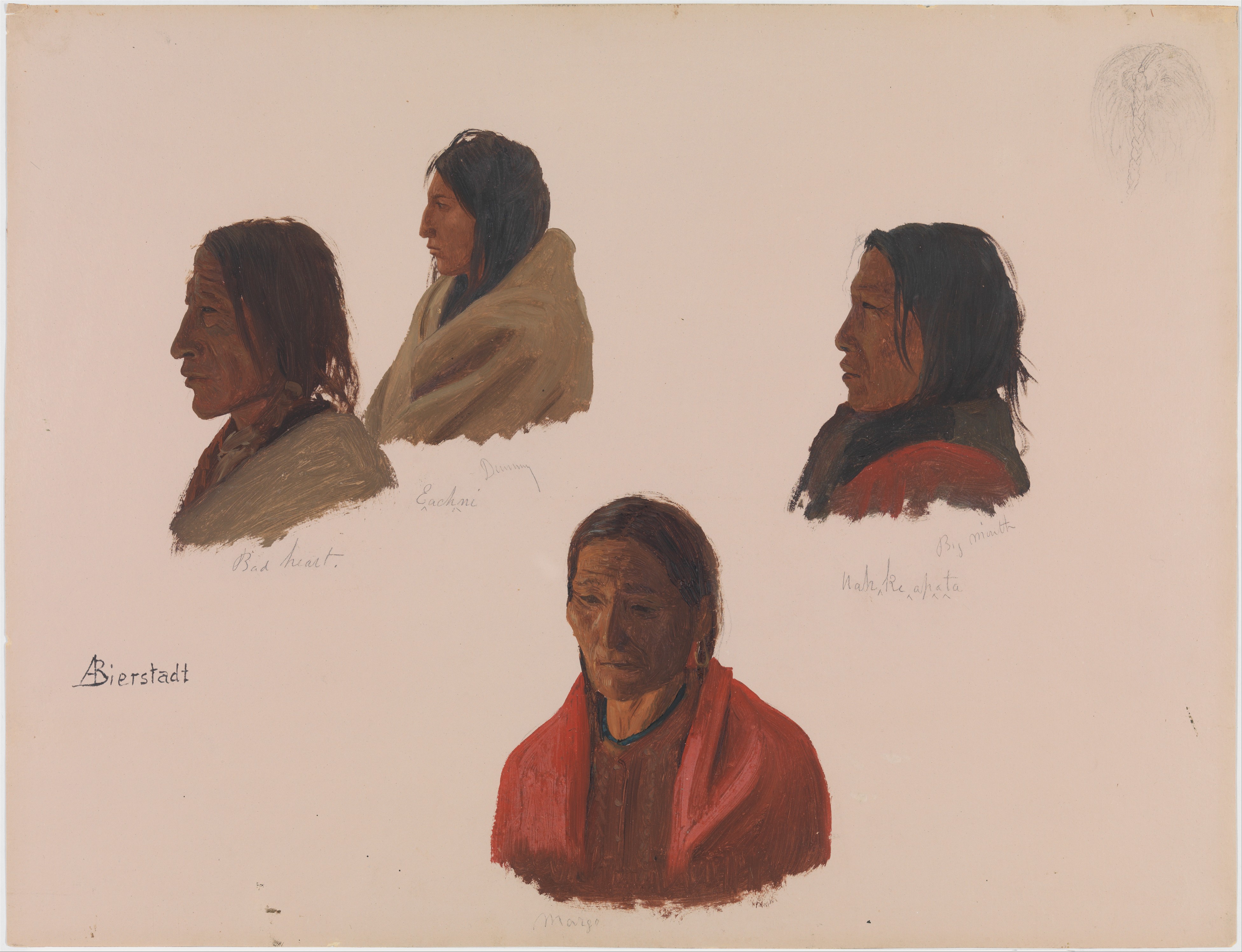 Studies of Indian Chiefs Made at Fort Laramie MET DP277400