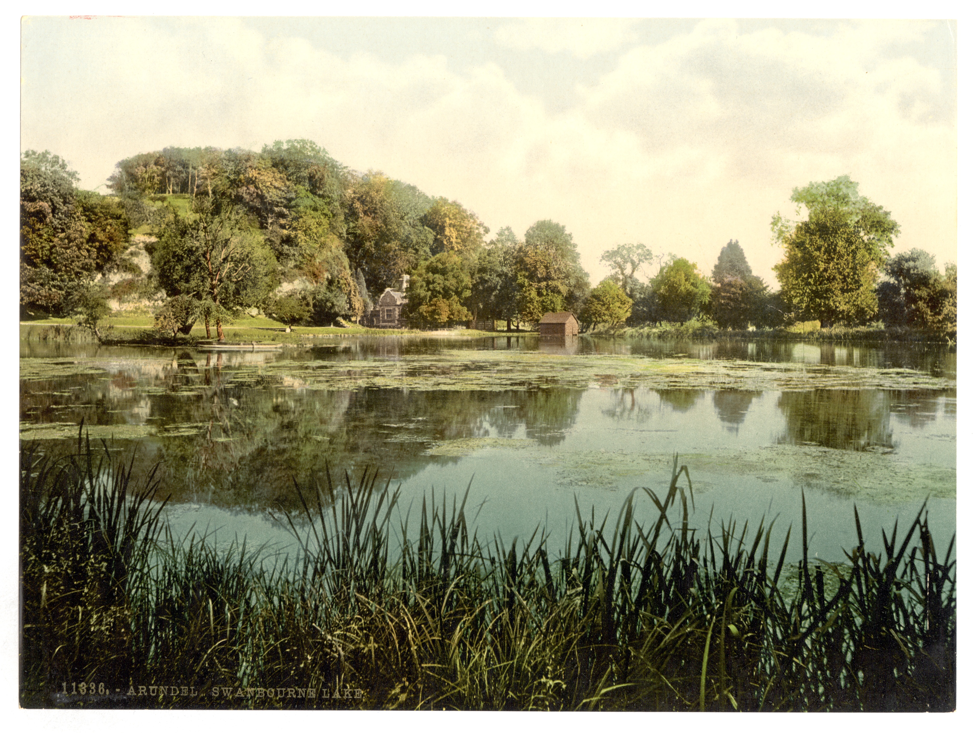 Swanbourne Lake, Arundel Castle, England-LCCN2002696359