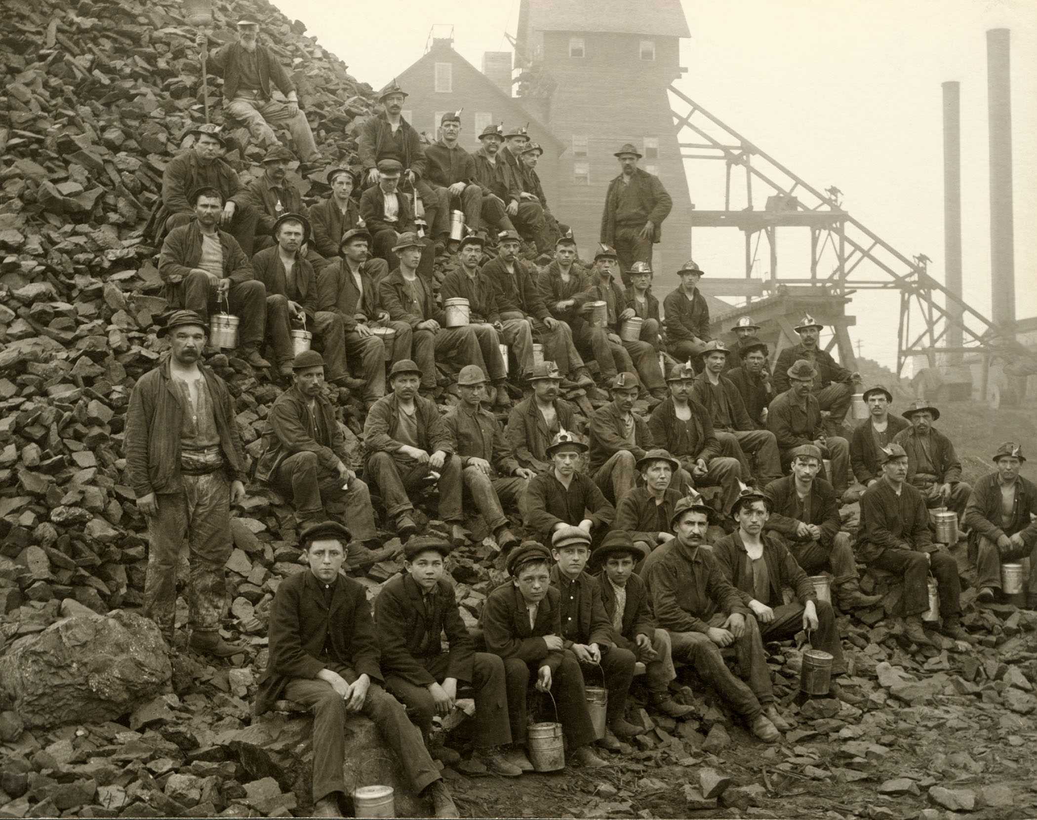 TamarackMiners CopperCountryMI sepia