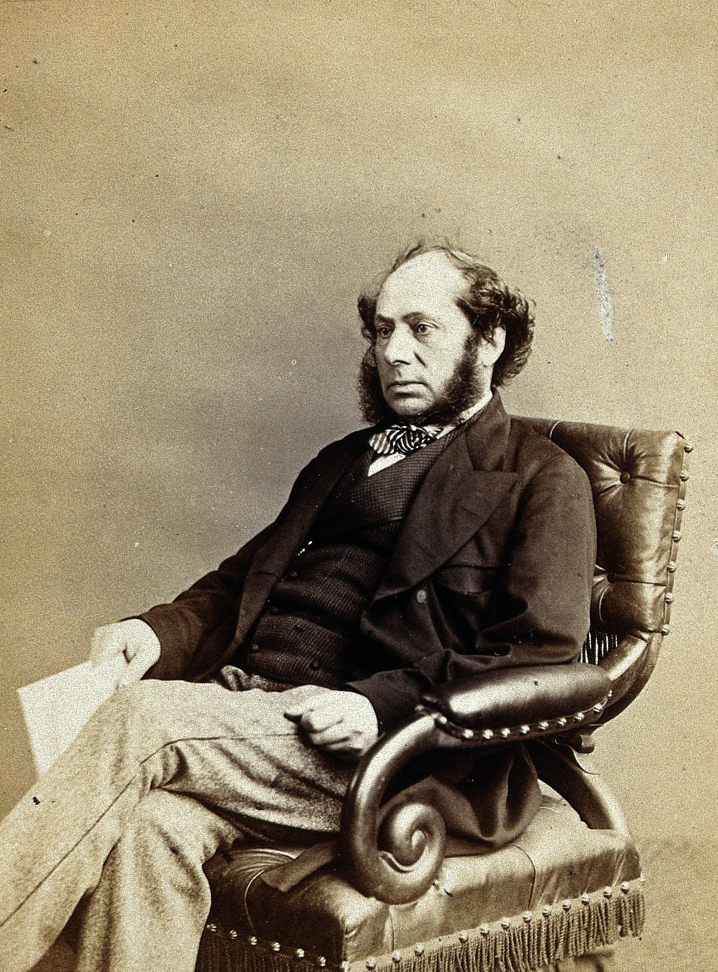 Thomas Nunneley. Photograph by Ernest Edwards, 1868. Wellcome V0028431
