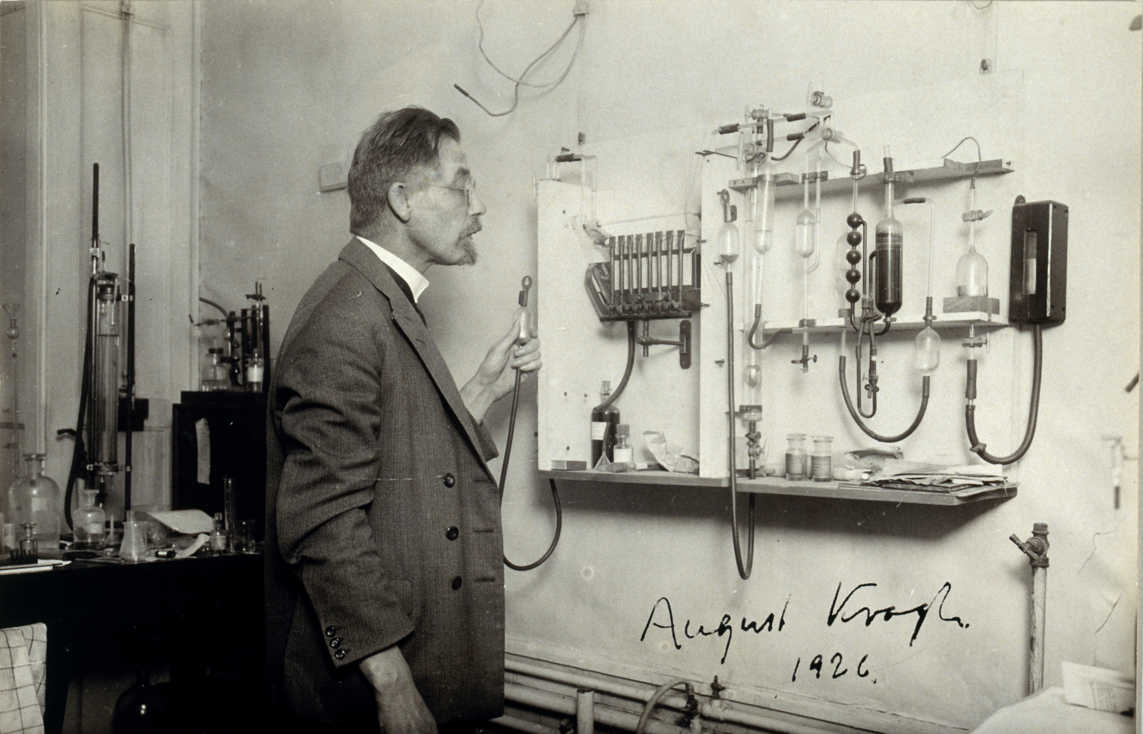 August Krogh. Photograph, 1926. Wellcome V0026657