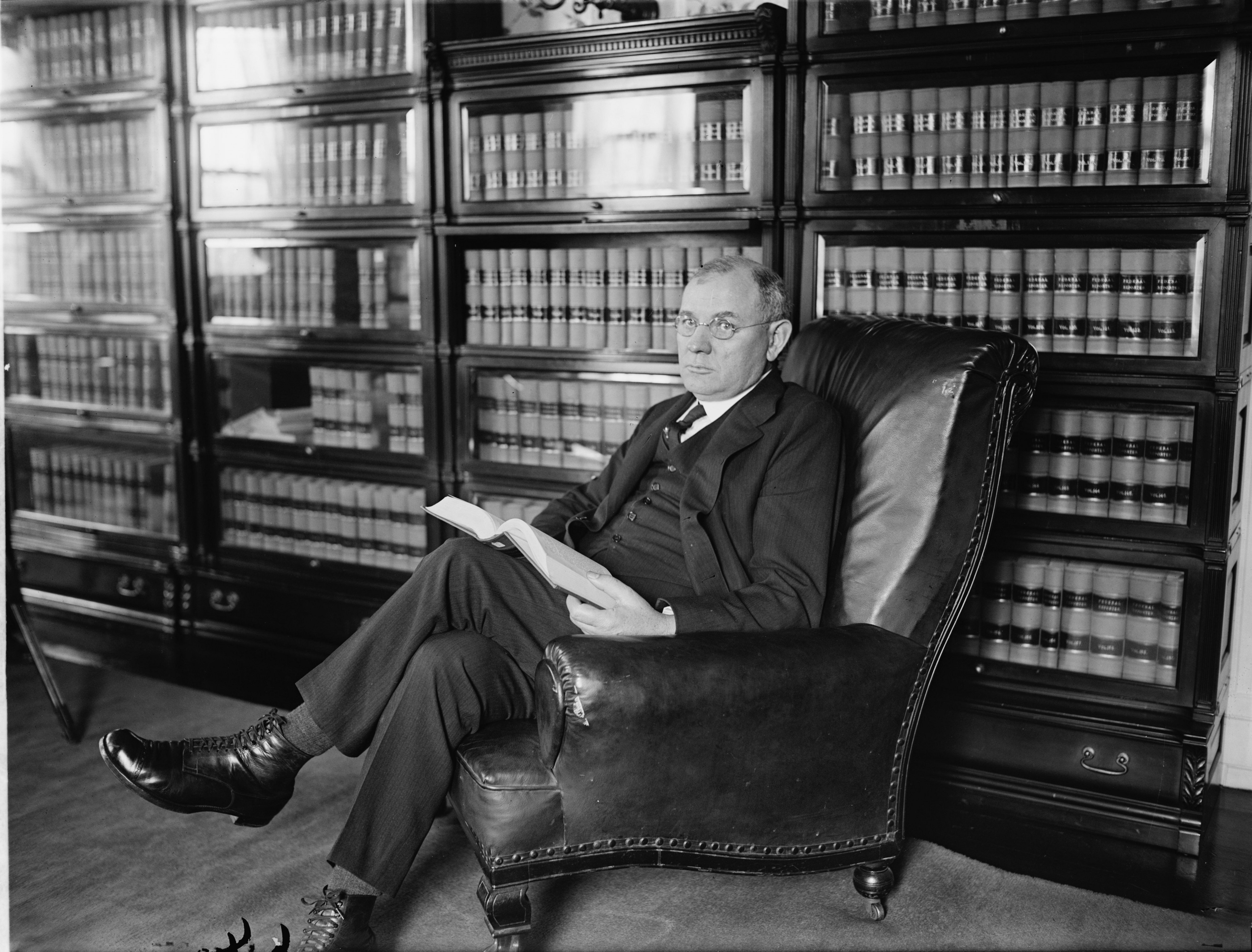 Justice Pierce Butler in chair