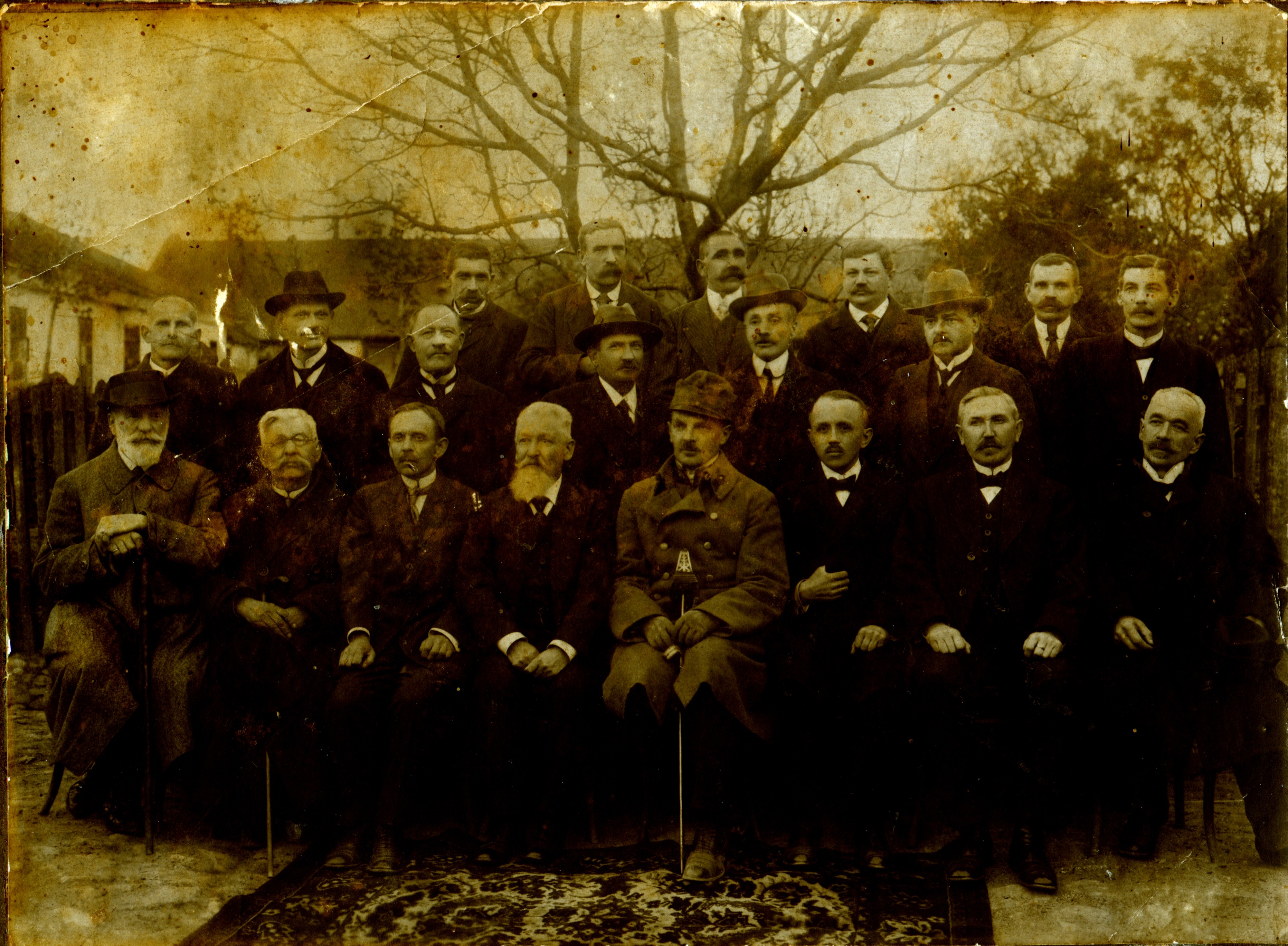 PIERWSZA RADA MIEJSKA M. BUSKO 1917-1918 REWERS AWERS