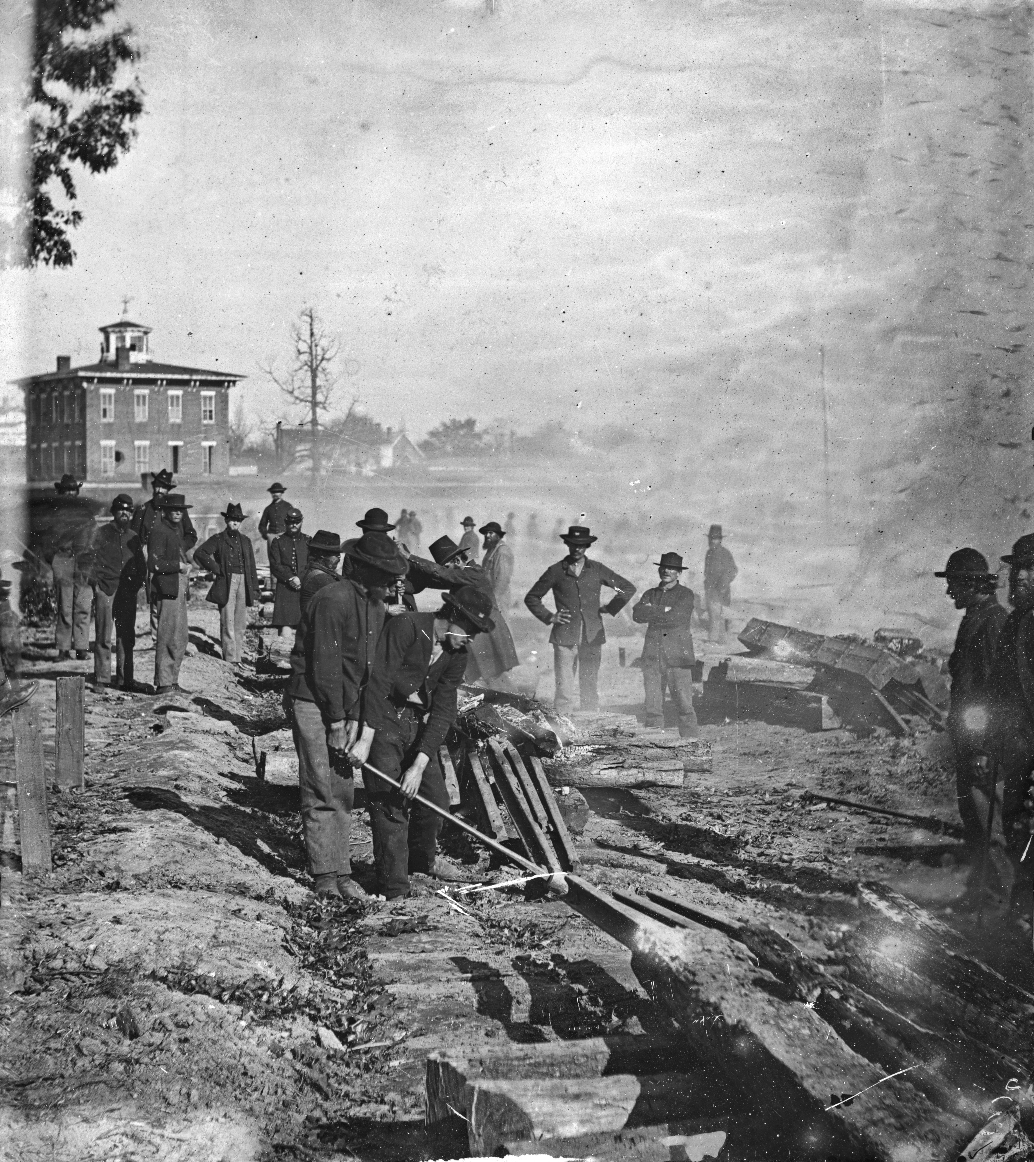 Sherman railroad destroy