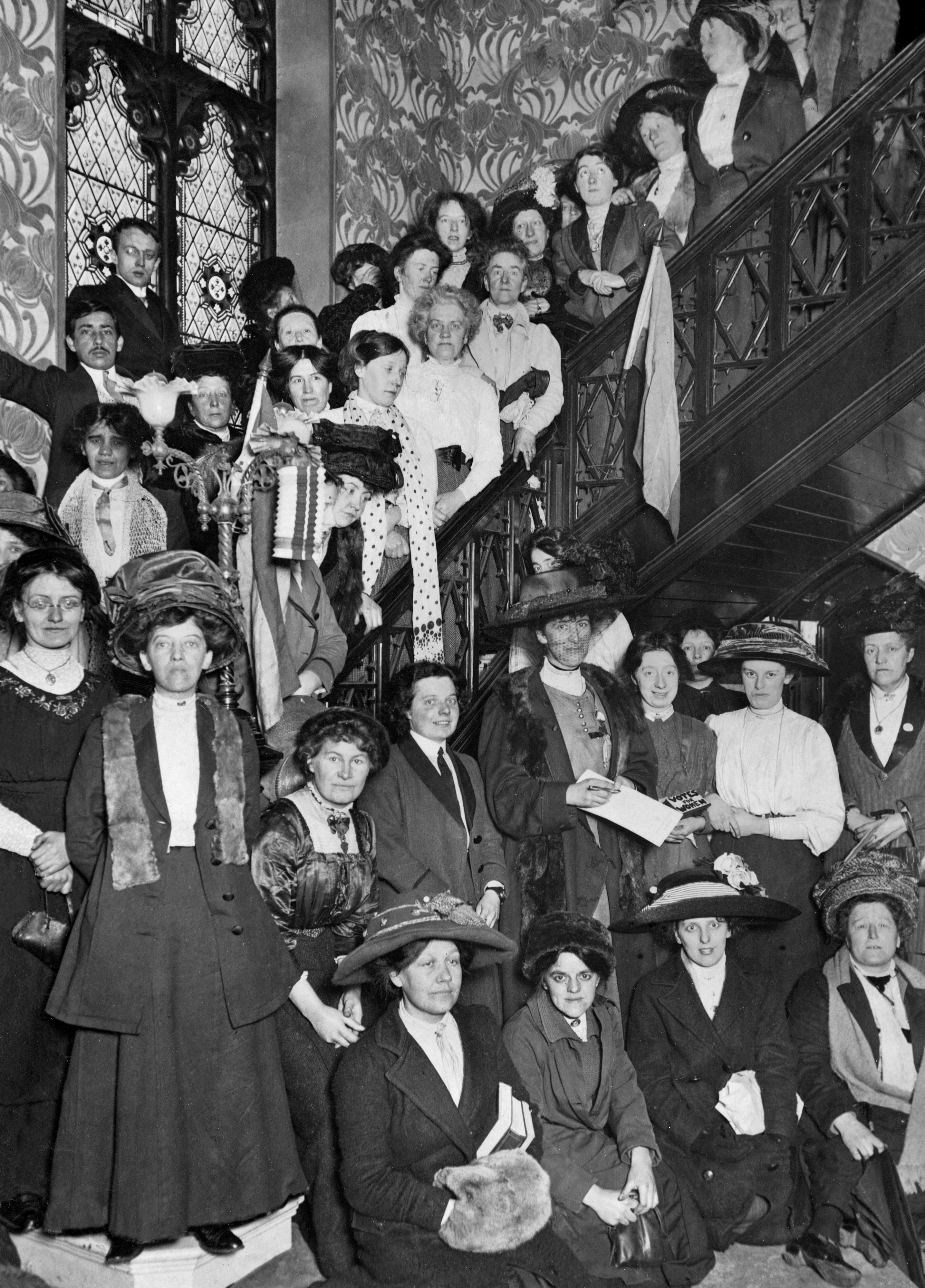 Suffragettes boycotting 1911 census in Manchester