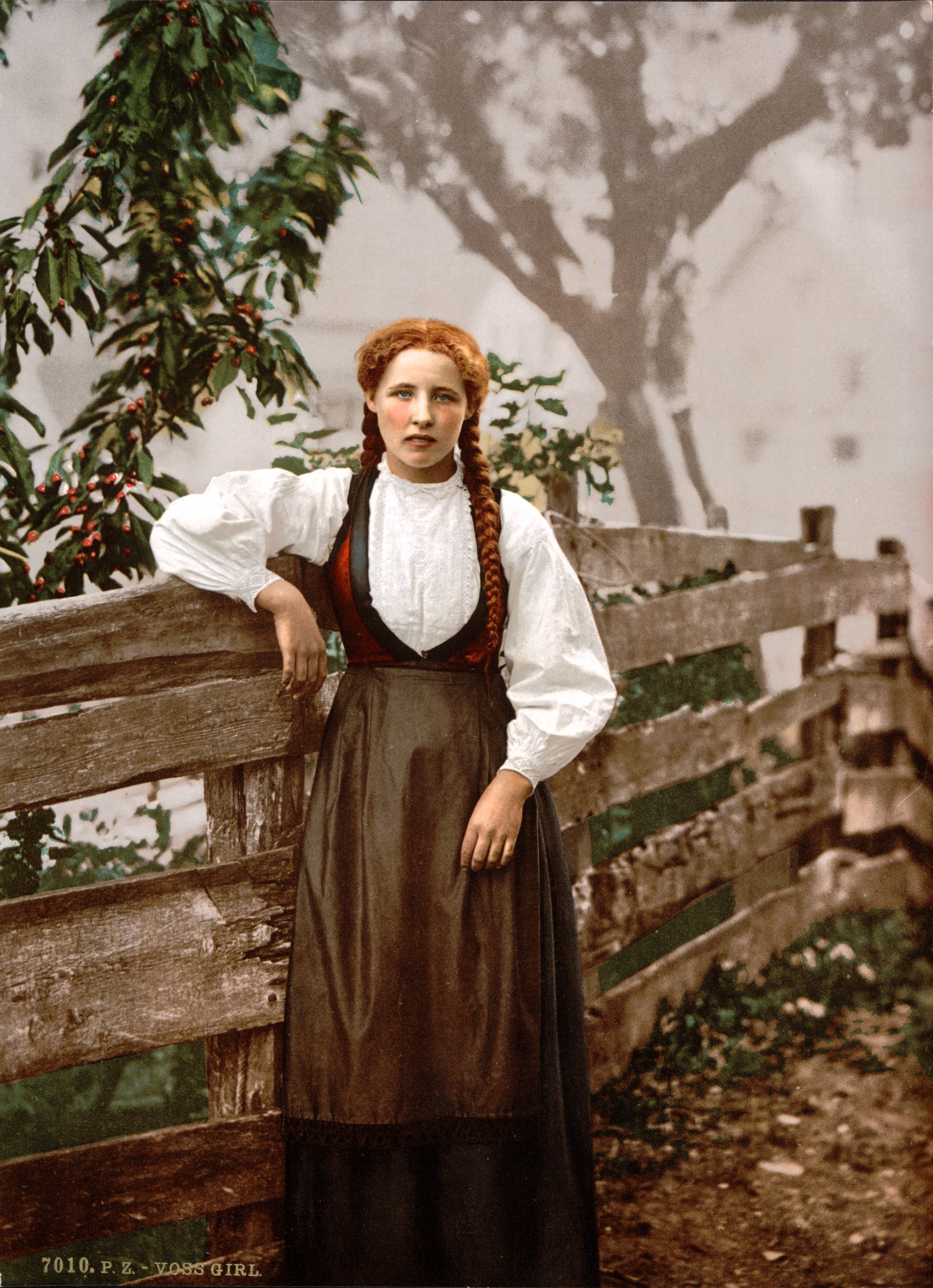 A girl of Voss, Hardanger Fjord, Norway 1900