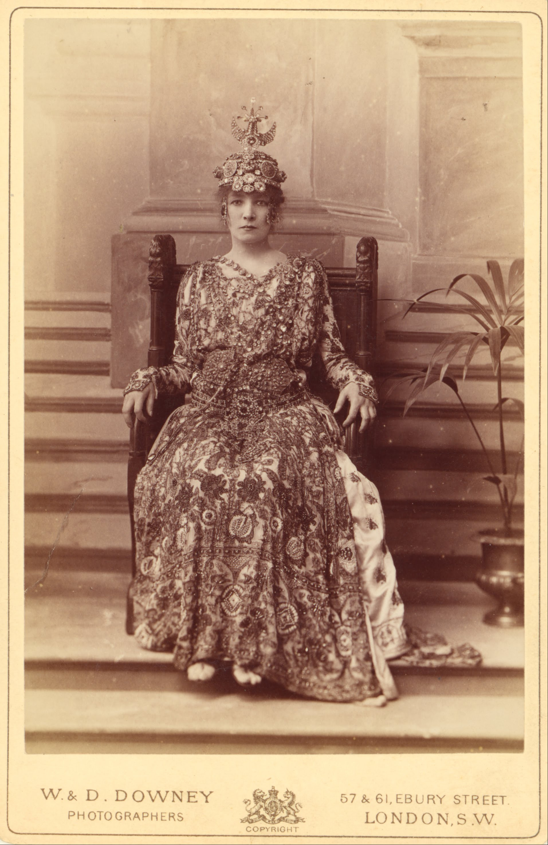 W. & D. Downey (British, active 1867 - 1908) - (Sarah Bernhardt as the Empress Theodora in Sardou's 