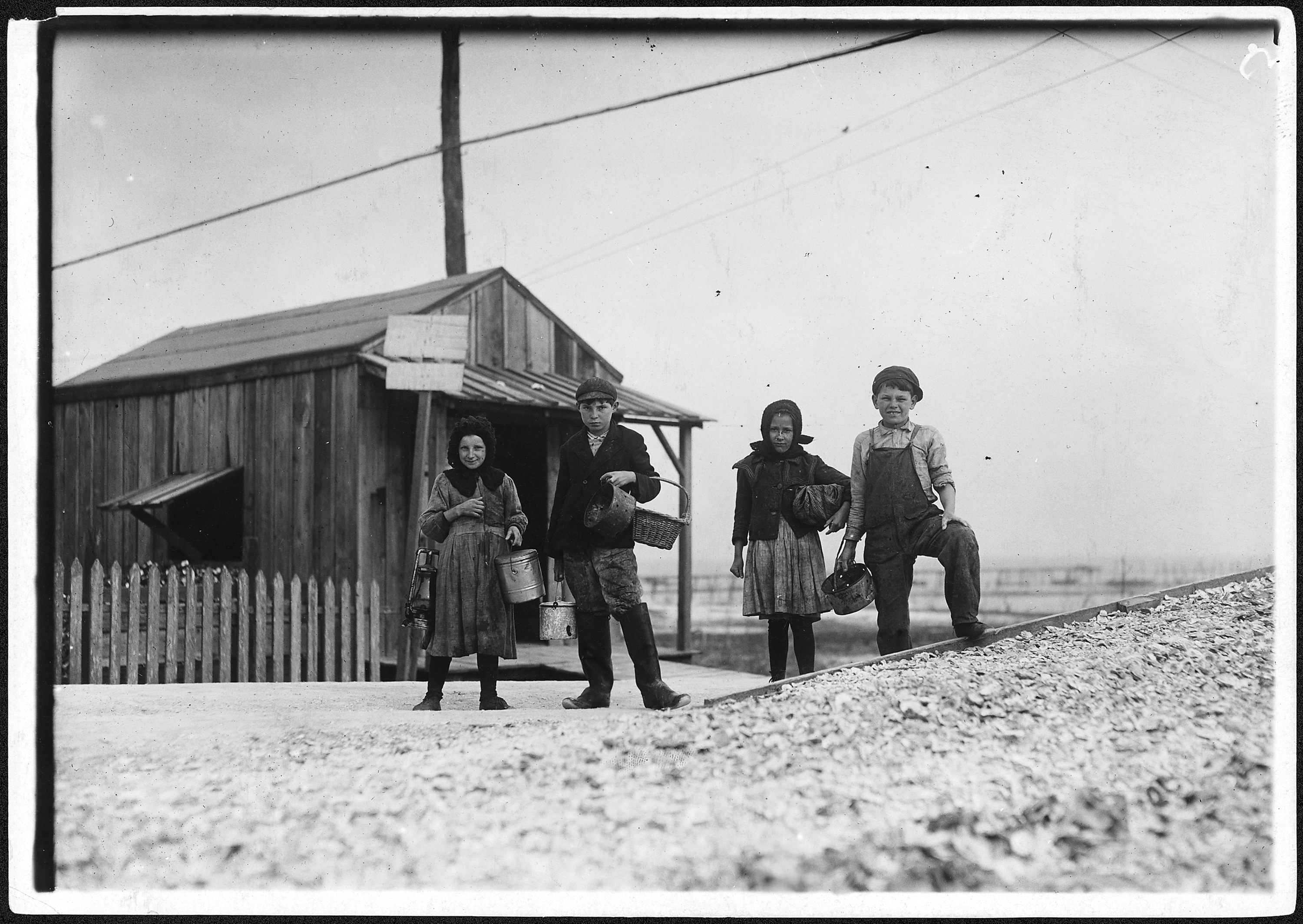 Young oyster shuckers. Pass Christian, Miss. - NARA - 523408