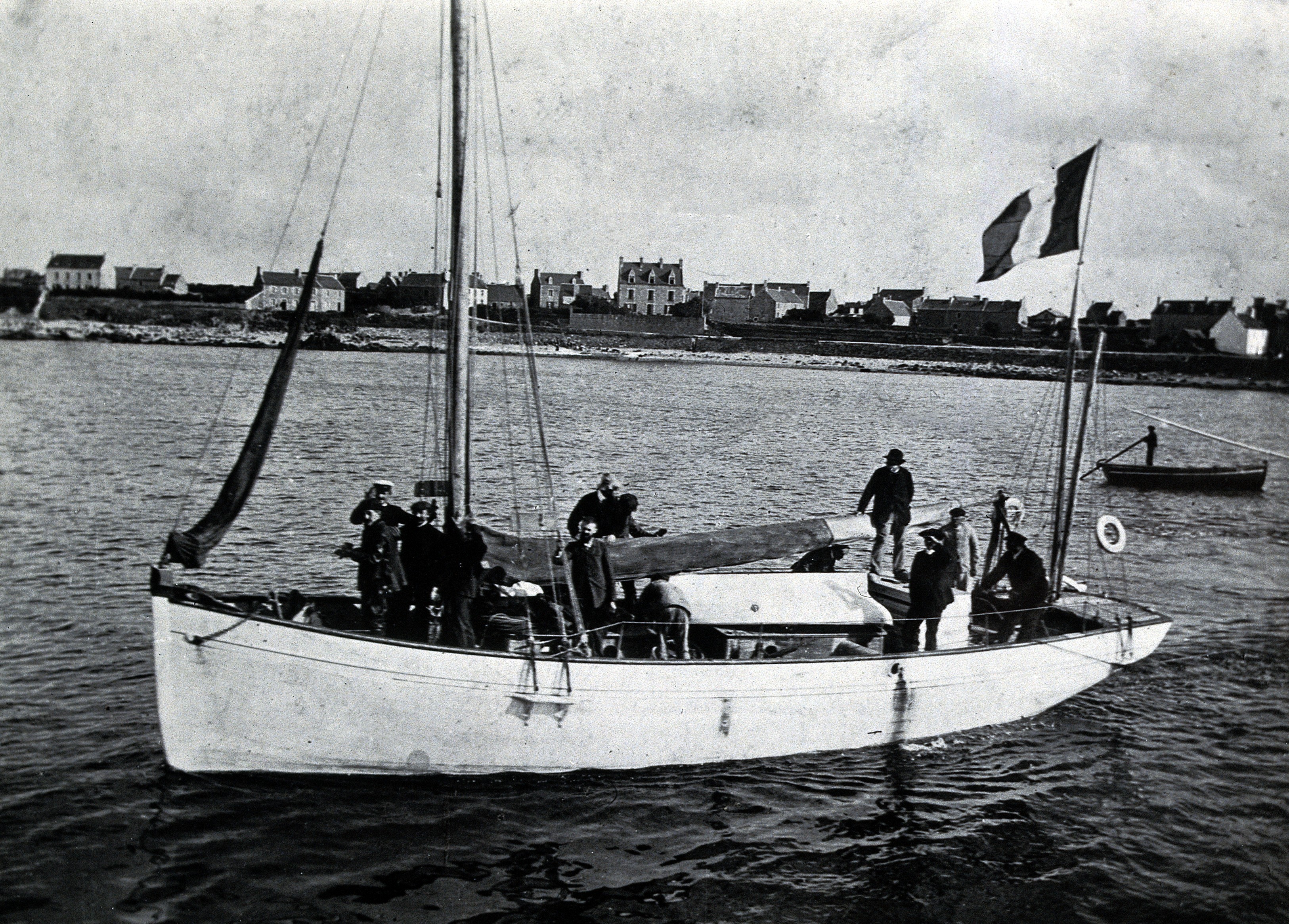 Yves Delage's laboratory boat. Photograph, 1906. Wellcome V0028216