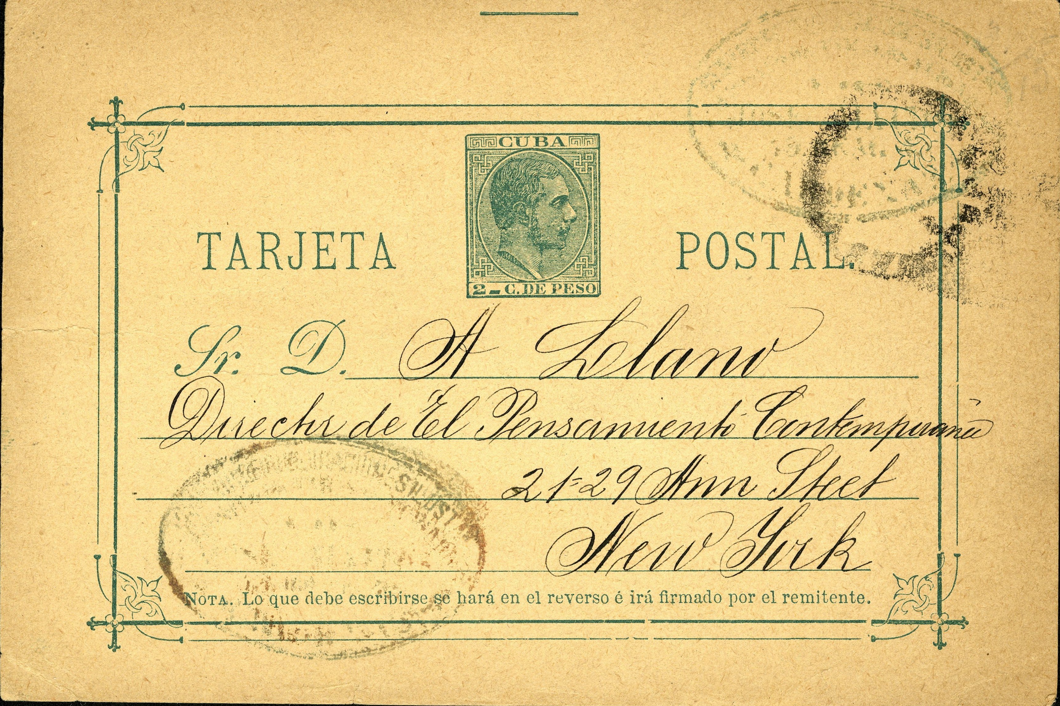 1888-Cuba-2c-PostalCard-Used