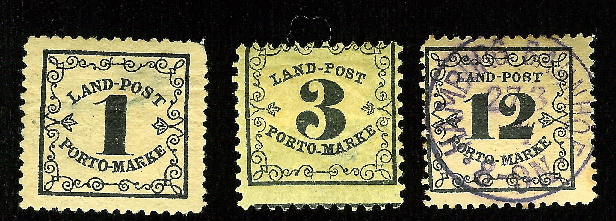 Briefmarken Baden 2