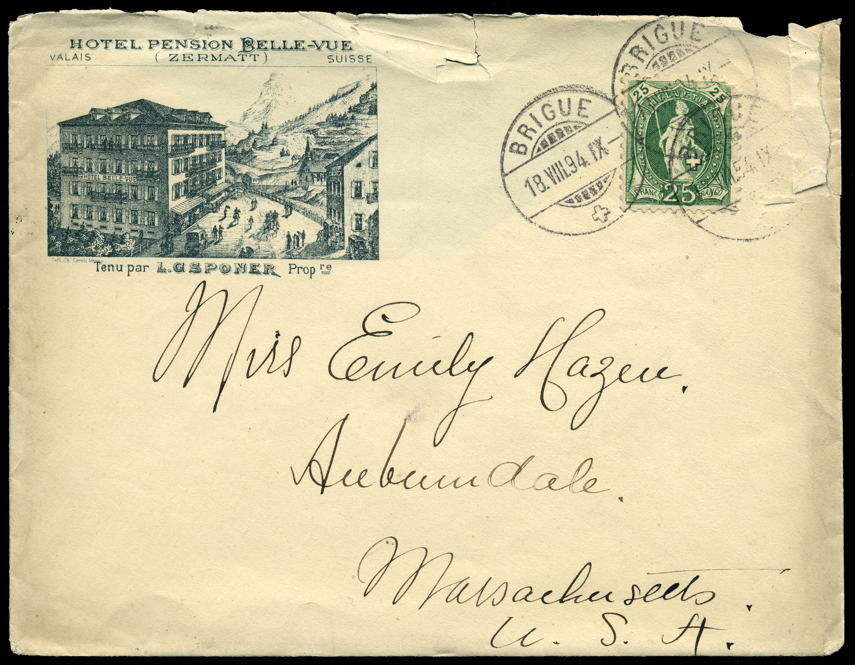 Cover Switzerland 1894 front