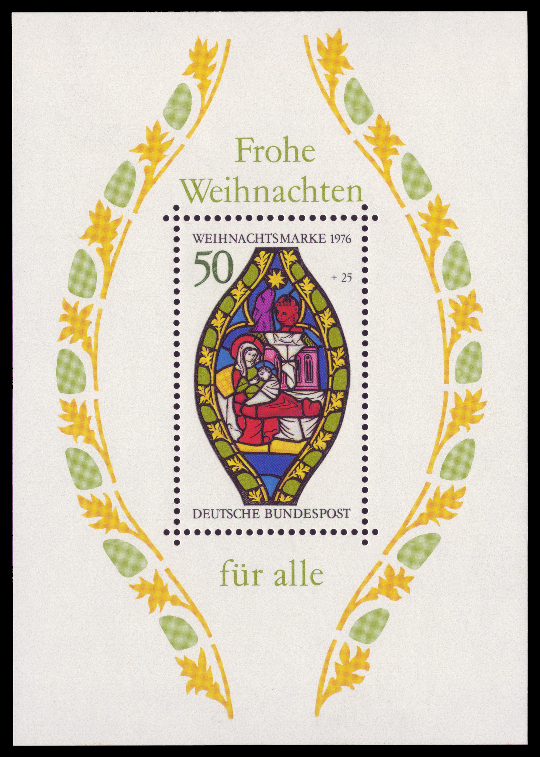 DBP 1976 Block 13 Weihnachten