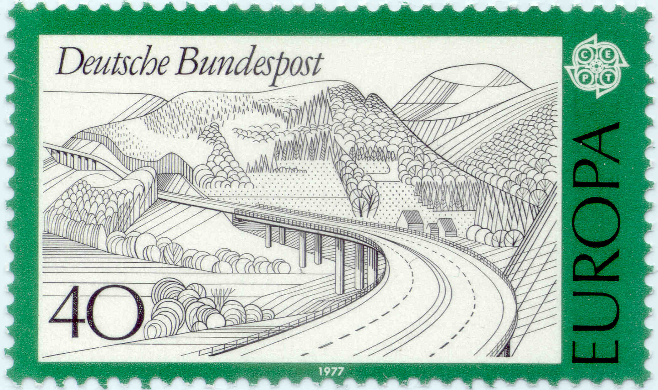 DBP 1977 934 Europa Landschaften