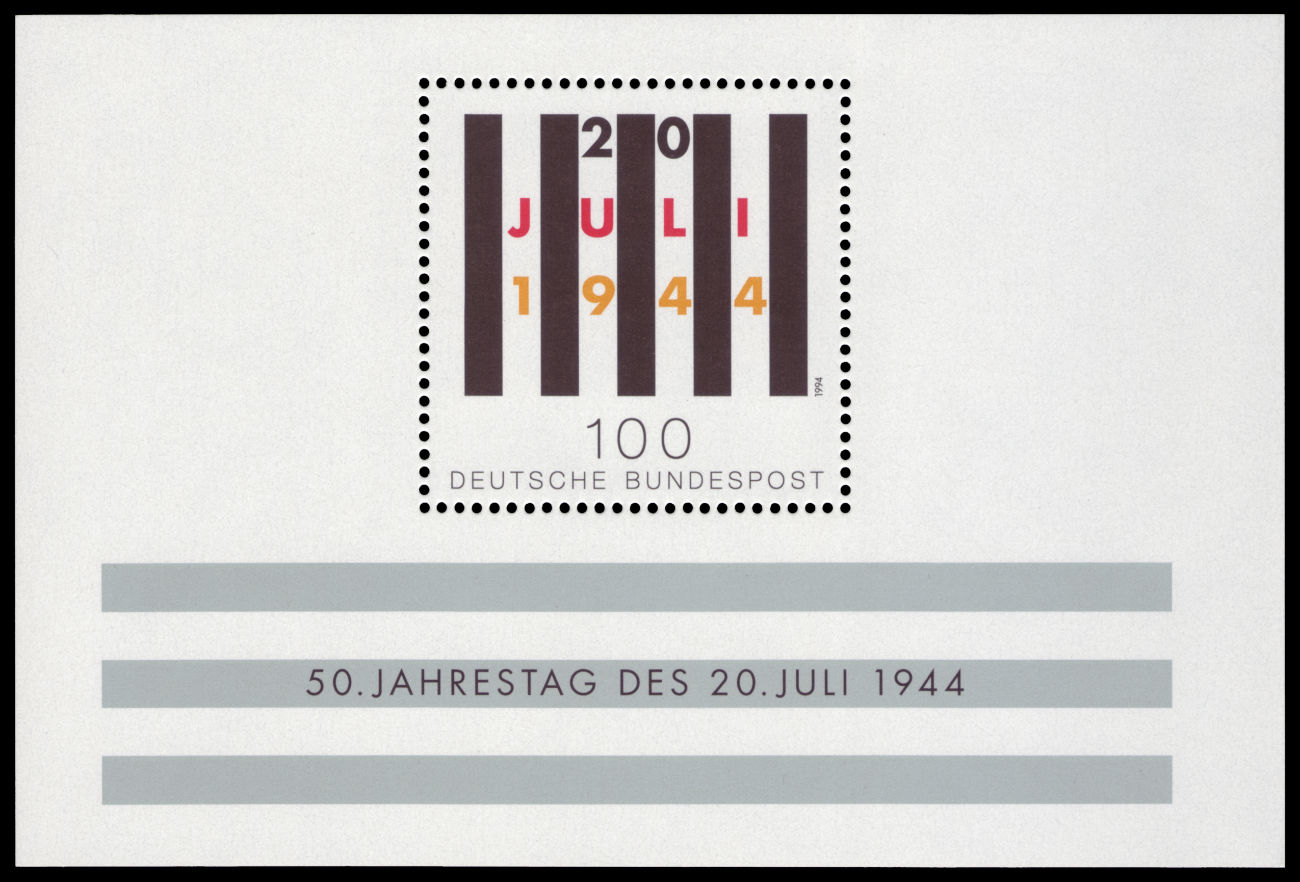 DBP 1994 Block 29 Attentat vom 20. Juli 1944
