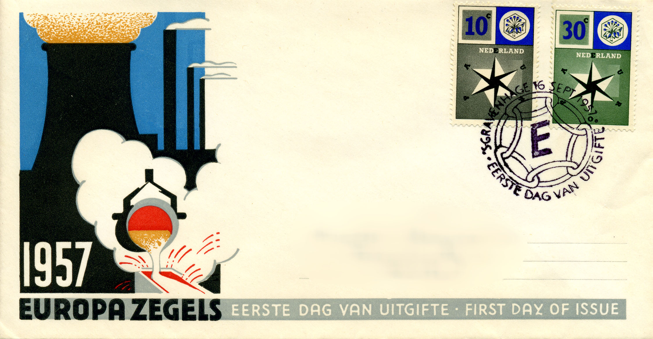 First day cover 1957-09-16