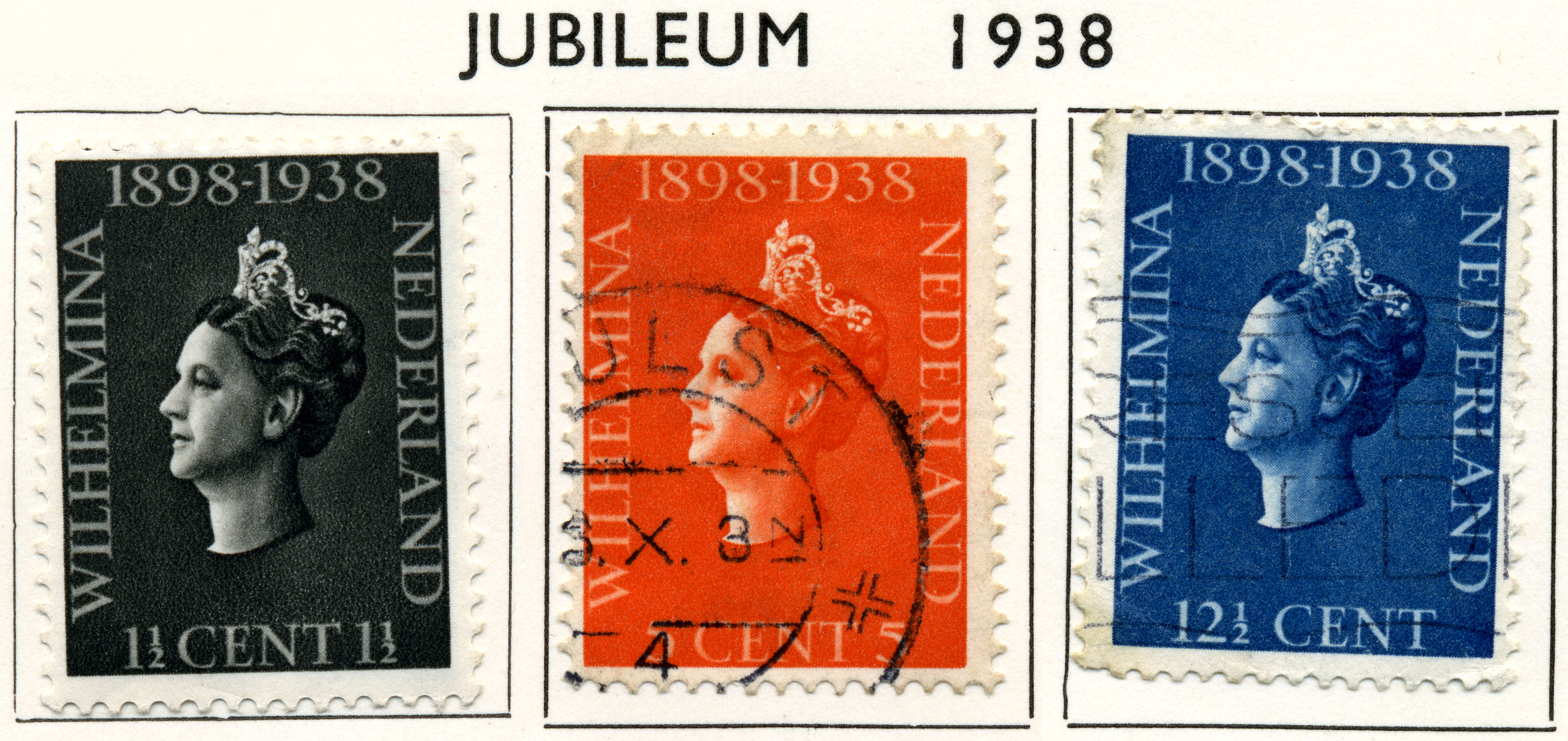 Postzegel NL 1938 nr310-312