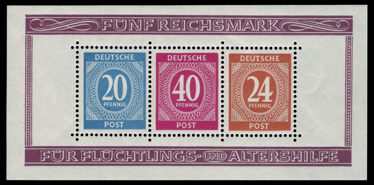 Alliierte Besetzung 1946 Block 12A