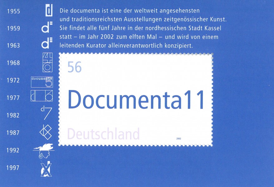 Briefmarke Documenta XI 2002