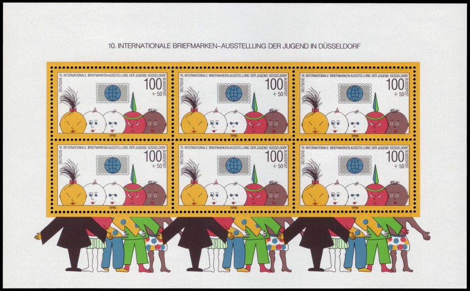 DBP 1990 Block 21 Briefmarkenausstellung der Jugend