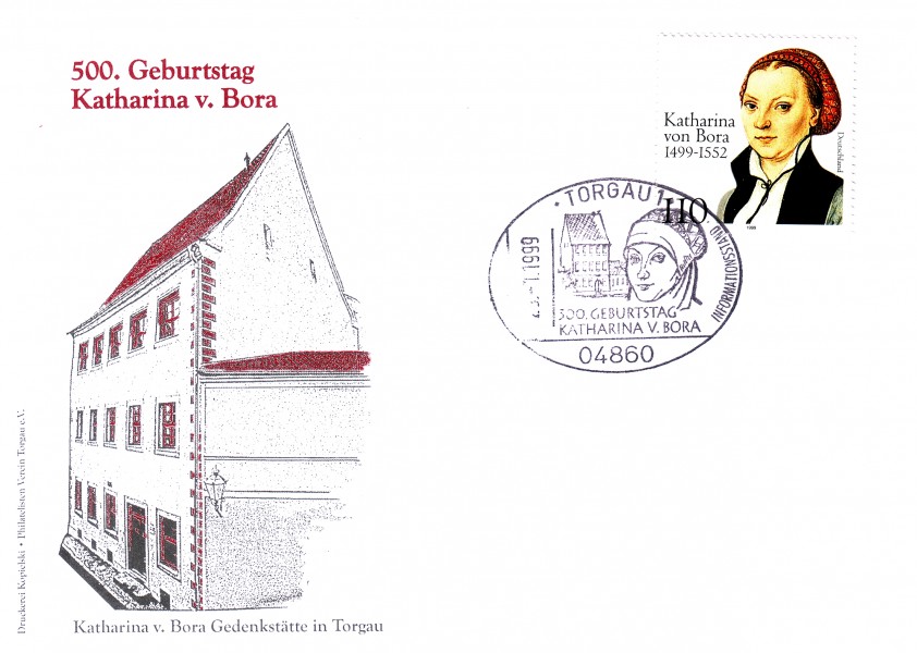 Ersttagsbrief 500. Geburtstag Katharina v. Bora