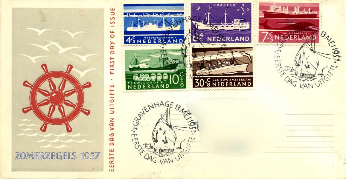 First day cover 1957-05-13