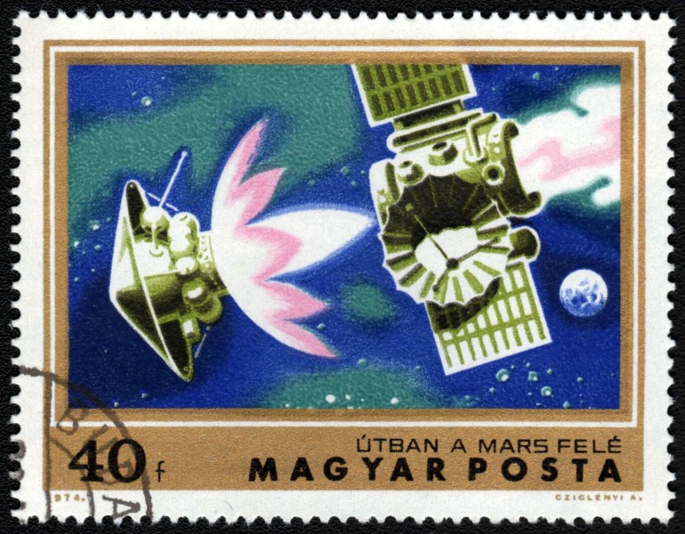 Magyar Posta 40f Utban a Mars Fele