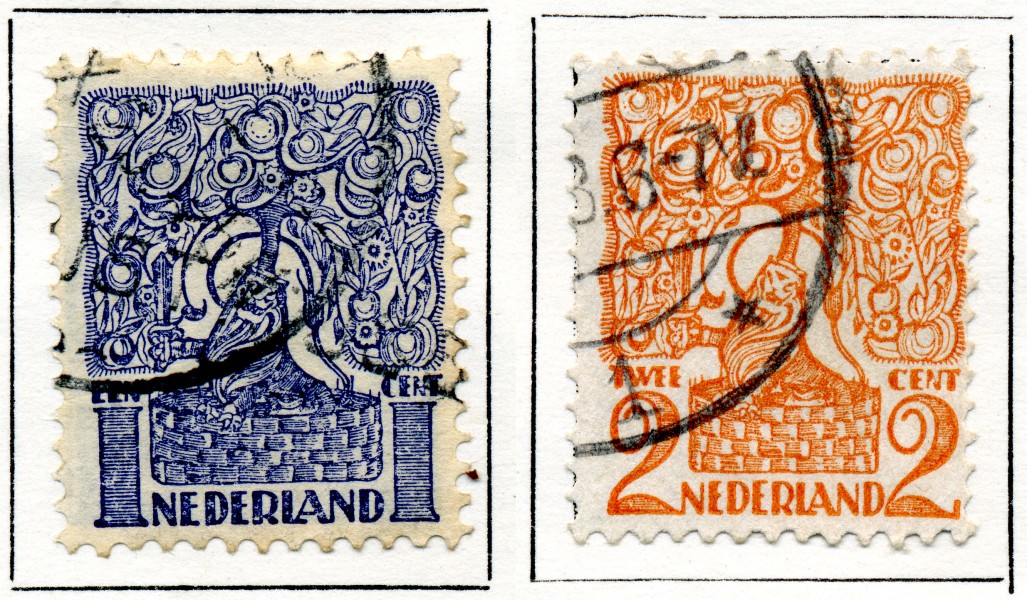 Postzegel 1923 1-2 cent