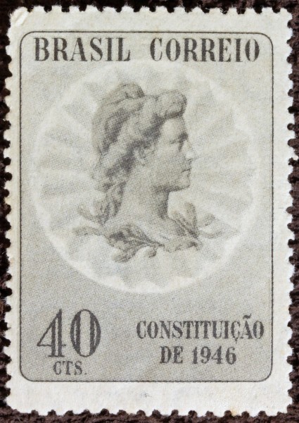 Selo Promulgação da Constituição de 1946 Cinza