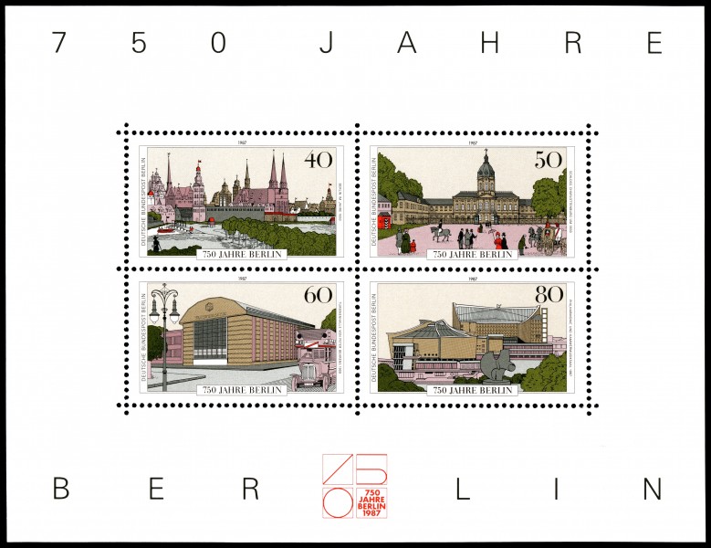 Stamps of Germany (Berlin) 1987, MiNr Block 8